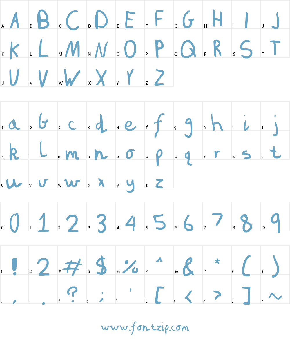 Put It In The Box! Font Character